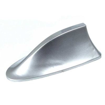 Silver shark car antenna